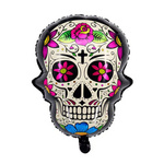 Balon Foliowy Czaska, Halloween,  (65cm*50cm)