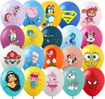 Balony gumowe z nadrukiem Bajkowy MIX (20 szt.)