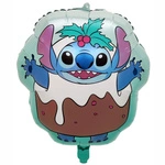 Balon foliowy Stitch świąteczny 48 x 48 cm – balon zimowy i ozdoba