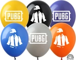 Balony gumowe z nadrukiem PUBG (10 szt.)
