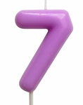 Świeczka Cyferka "7" – Fioletowa