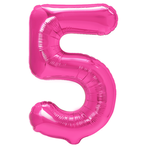 Balon Foliowy Cyferka "5" Różowa (100cm.)