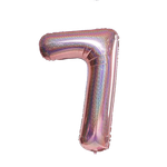 Balon Foliowy Cyferka "7" RoseGold Brokat (100cm.)