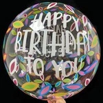 Balon Bubbles z nadrukiem HAPPY BIRTHDAY TO YOU (18 cali)