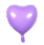 Serce Foliowe Pastelowe Fioletowe 18" (45cm.)