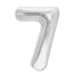 Balon Foliowy Cyferka "7" Srebrna (100cm.)
