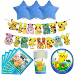 Zestaw Urodzinowy Pokémon – Dekoracje na Przyjęcie (44 elementy)
