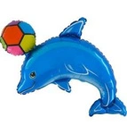 Balon Foliowy Delfin z piłką , Grabo
