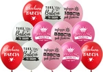 Balony gumowe z nadrukiem na Dzień Babci (12 szt.)