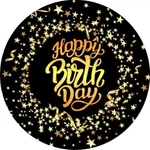 Talerzyki Papierowe Happy Birthday (10 szt.)