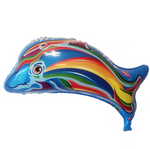 Balon Foliowy Delfinek Kolorowy (54cm*65cm)