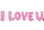 Balony Różowe I LOVE YOU (40 cm.)