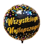 Balon Foliowy WSZYSTKIEGO NAJLEPSZEGO (45cm.)