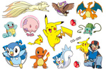 Tatuaże dla Dzieci Pokemon, Pikachu (1 szt)