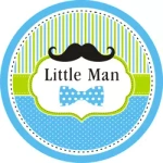 Talerzyki Papierowe Little Man (10 szt.)