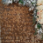 Panele Cekinowe Ciemne Złoto Matowe (30cm*30cm)