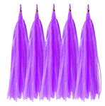 Ogon do balonów Fioletowy, Tassel (5szt)
