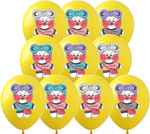 Balony gumowe z nadrukiem Kaczka LalaFan (10 szt.)