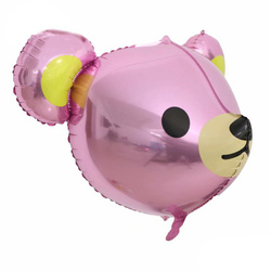Balon Foliowy 3D Miś Różowy (58cm*55cm)