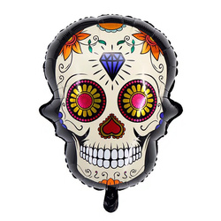 Balon Foliowy Czaska, Halloween,  (65cm*50cm)