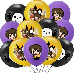 Balony gumowe z nadrukiem Harry Potter (12 szt.)