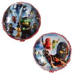 Двостороння кулька з фольги Ninjago 18" (45 см).)