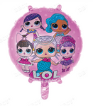 Фольгована кулька LOL Girls 18" (45 см).)