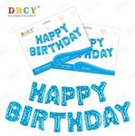 Набір повітряних кульок HAPPY BIRTHDAY Блакитні (40 см).)