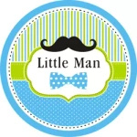 Паперові тарілки Little Man (10 шт).)
