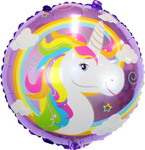 Фольгована куля Unicorn 18" (45 см).)