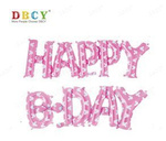 Набір повітряних кульок HAPPY B-DAY рожевий (40 см).)