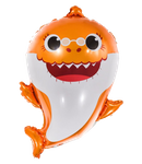 Фольгована повітряна кулька Baby Shark Orange (49см*67см)