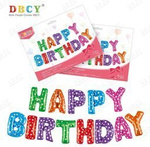 Набір кольорових повітряних кульок HAPPY BIRTHDAY (40 см).)