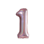 Фольгована повітряна кулька номер "1" RoseGold Brochard (100см).)