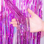 Декоративна штора Holo Raspberry 100x200см
