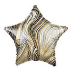 Фольга Star Marble Black 18" (45см).)