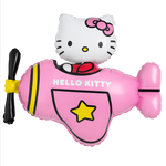 Фольгована кулька Hello Kitty у літаку