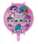 Фольгована кулька LOL Girls 18" (45 см).)