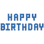 Набір повітряних кульок HAPPY BIRTHDAY (40 см).)