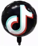 Фольгована куля TIK TOK 18" (45 см).)