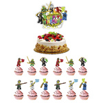 Прикраси для тортів та капкейків у стилі ніндзя – ідеально підходять для днів народження!