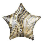 Фольга Star Marble Black 18" (45см).)