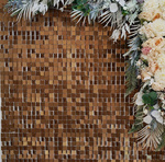 Panele Cekinowe Ciemne Złoto Matowe (30cm*30cm)