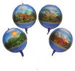 Фольгована кулька 4D Динозаври 18" (45см).)