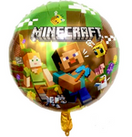 Фольгована повітряна кулька Pixels. Minecraft 18" (45 см).)