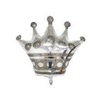 Фольгована кулька "Срібна корона" (95 см * 80 см)