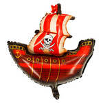 Фольгована кулька Піратський корабель (70см*75см)